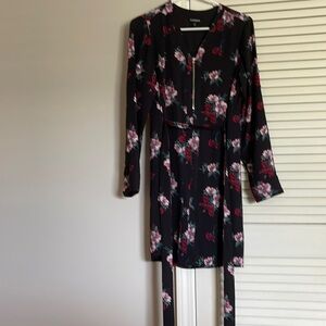 Long sleeve floral dress